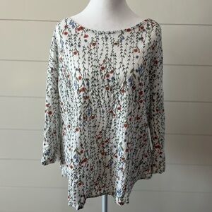 Floral Print Women's Top - Size 1X
